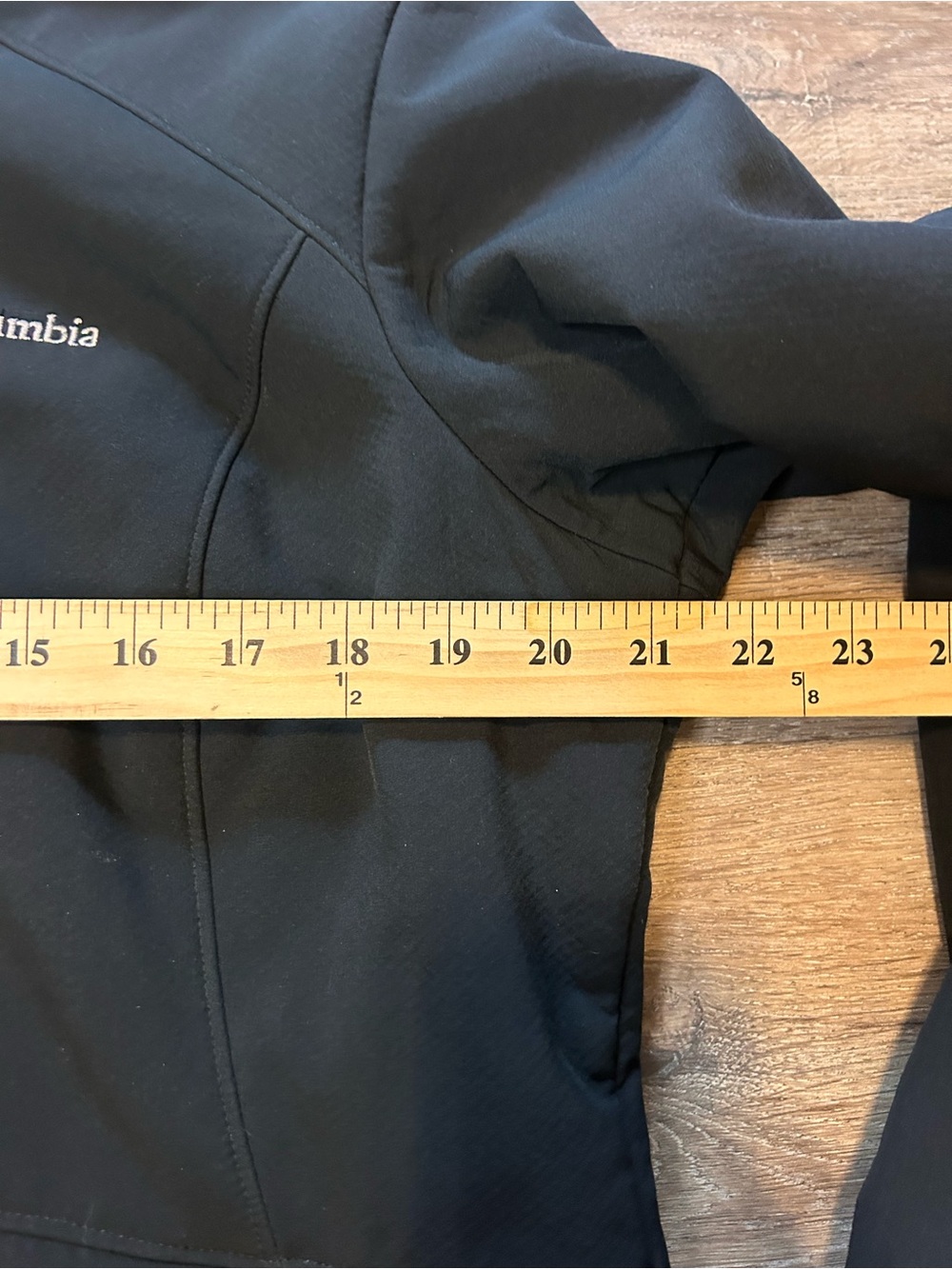 Columbia Jacket Womens XL Black Hooded Full Zip Fleece Lined Softshell - Picture 7 of 8